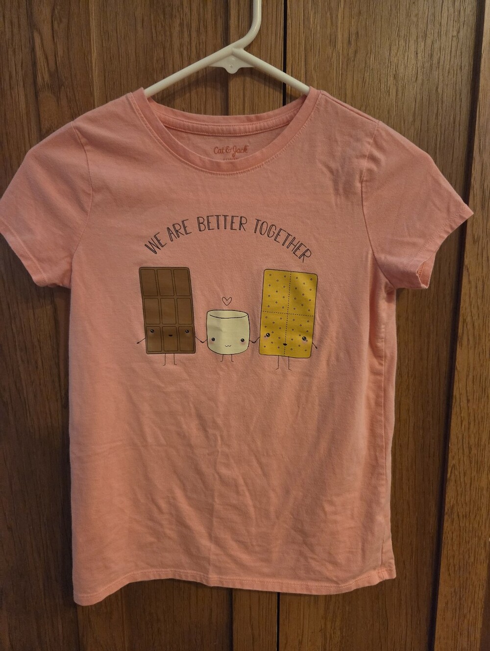 Cat And Jack Smores Better Together Girls T-shirt. Size L 10/12